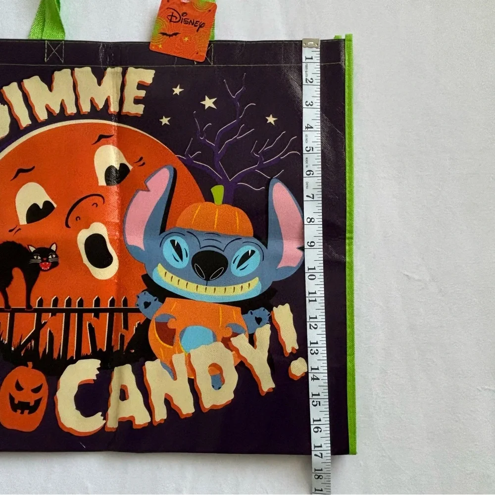 Disney Stitch Reusable Halloween Trick Or Treat Bag Gimme Candy NWT